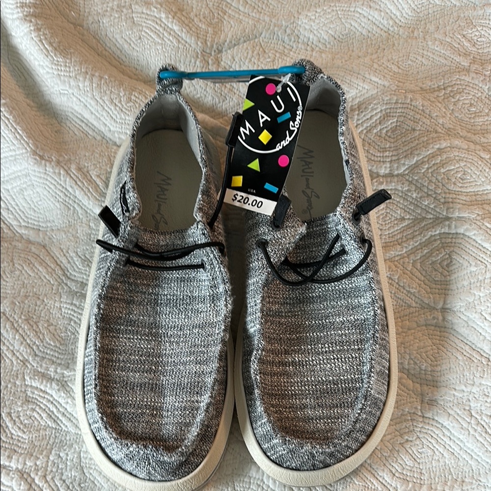 Gray Slip-On Shoes
